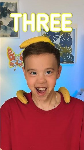 Let's count the bananas together! 🤓📚 Kids learning math and numbers #forkids #preschool