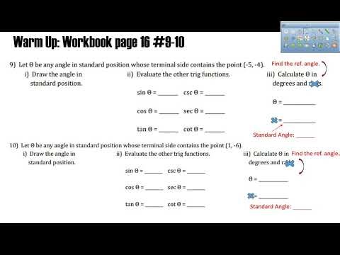 Pre Calc Trig Calculator Point Problems part 2