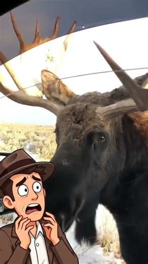 Wild Moose up close (WATCH HASTINGS MYSTERY THEATER TODAY! #whodunit #classicmovies #bmovies