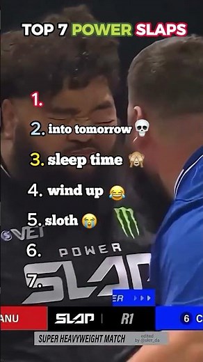 💥 Top 7 Insane Power Slaps That Shook the World #shorts