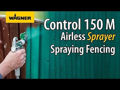 Spray painting fencing with a WAGNER Control 150 M Airless Paint Sprayer