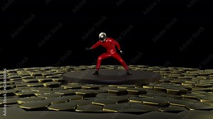 Daft Punk Dancer animation with transparent (alpha) background