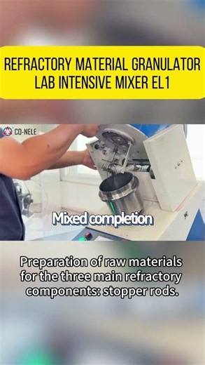 Refractory Material Granulator - lab small intensive Mixer #refractory