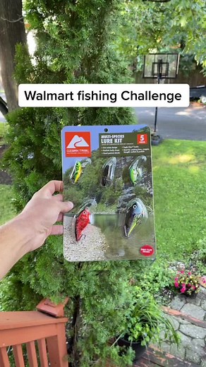 Walmart fishing Challenge #fishing #walmart #fypシ #trend #bass #foryou #bassfishing #foryoupage #xyzbca