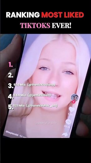 Ranking The Most Liked Tiktoks Ever!