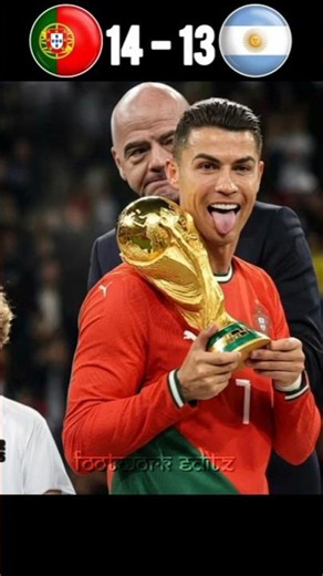 Portugal vs Argentina Epic Penalty Shootout Drama Final World Cup 14-13 #football #ronaldo #fyp