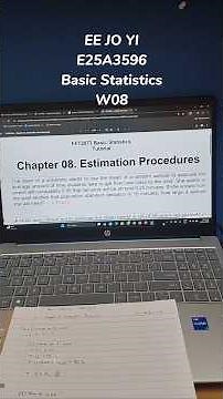 Estimation Procedures about Tutorial 8.1 | Basic Statistics