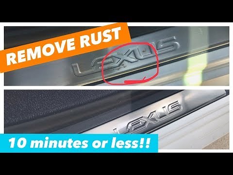 How To Remove / Clean Rust on Door Jambs and Sills!!