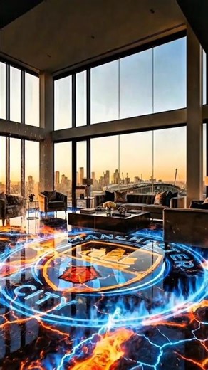 Crazy Fusion: Lava x Blue Fire Manchester City 🤯 #oddlysatisfying #epoxy #manchestercity