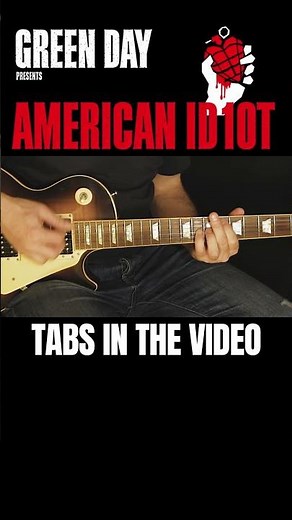 How to Play Green Day American Idiot Guitar #guitartabs #tutorial