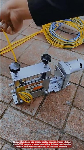 Innovative Automatic Electric Wire Stripping Machine : Best Fast Clean Insulation Removal