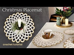 How To Crochet Christmas Lace Doily