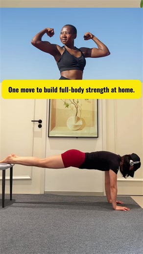 This simple exercise activates your core, arms, legs, and shoulders using just a chair. Inhale on the way down, exhale as you push up. Do 100 reps daily to strengthen your body and slim your waist over time. Would you try this at home? Yes or No? #homeworkout #corestrength #fullbodyexercise #dailyfitness #bodyweighttraining