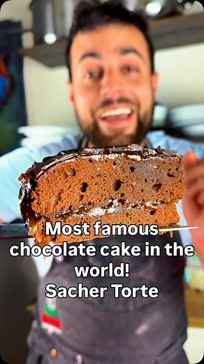 15 reactions | Chocolate cake? Yes, but Sacher Torte! This in my...