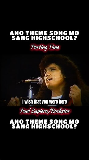 Paul Sapiera (Rockstar) - Parting Time (Lyrics) | The Ultimate 90s High School Slow Rock Anthem 🎸😭
