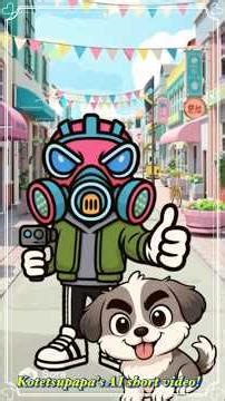 Kotetsupapa's AI Greetings video! "Kotetsupapa and Kotetsu-kun's greeting" #shorts #greetings #Ko...