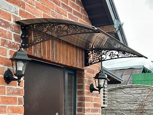 Metal Door Canopy: Modern Entrance Awning, Porch Shelter - Etsy