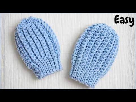 Easy Crochet Newborn Mittens for Absolute Beginners