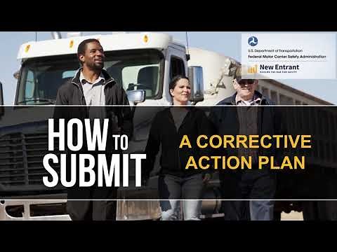 HOW TO Submit a Corrective Action Plan for a Failed Safety Audit (FMCSA OFFICIAL VIDEO)