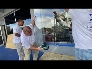 Storefront glass Installation #How to install storefront Tempered glass