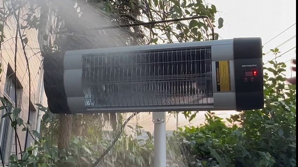 Outdoor Heaters, 2s Heating Electric Infrared Patio Heaters with Remote, 24H Timer, 3 Heat Levels, Waterproof, Electric Heaters with Tripod Stand for Home, Office, Patio and Garage