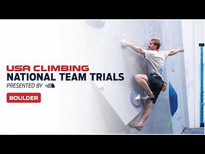 Live stream of the 2026 National Team Trials - Men & Women's Boulder - Round 2