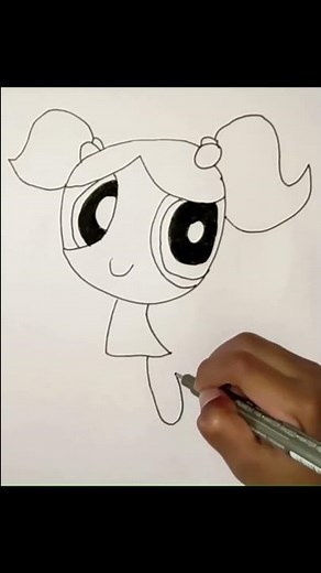The Powerpuff Girls | How To Draw Bubbles👧💪💛💙 #satisfying