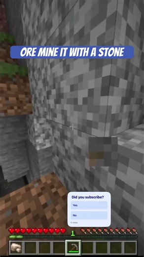 How to get raw iron ore #minecraft #bestminecraftclips #minecraftsurvivalseriesepisode1 #gaming