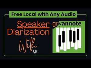 Gryannote - Easy Audio Labelling and Diarization with AI Locally for Free