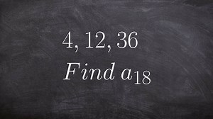 Learn to determine the 18th term of a geometric sequence by using the explicit formula