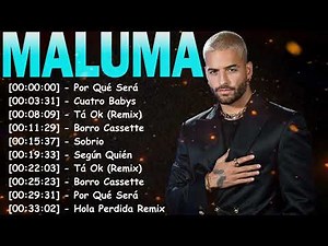 🔥 MALUMA Grandes Éxitos 🎶 Lo Mejor del Reggaetón, Pop Latino y Música Urbana 🚀