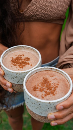 Kristina Carrillo-Bucaram on Instagram: "Warm Gingerbread Hot Chocolate 🍫😋☕️ Save this recipe! One of my favs…🥰 Not only is it a sweet, delicious, and nostalgic comfort to enjoy this season, but also it’s a healing remedy and tonic. This hot chocolate recipe is loaded with superfoods, adaptogens, and healing spices. Also, it’s paired with gingerbread, giving it an extra holiday feel that makes you feel good from the inside out. 🎁 • Hot Chocolate Recipe: 🥥3 cups fresh coconut milk 🌱3 medjoo