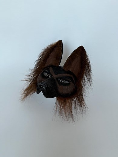 German Shepherd Therian Mask | Realistic Dog Mask | Quad Suit Mask | Cosplay Mask | Dog Costume | Gift for Teens | Black & Brown Mask - Etsy