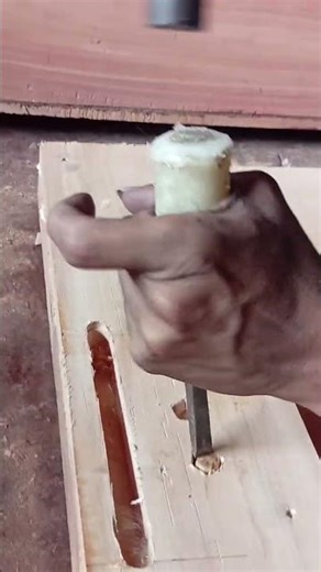 Making Mortise for Bed Frame Clamp Using a Chisel | Traditional Woodworking #handmadewood