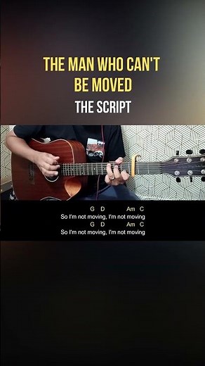 The Man Who Can't Be Moved - The Script | Easy Guitar Tutorial
