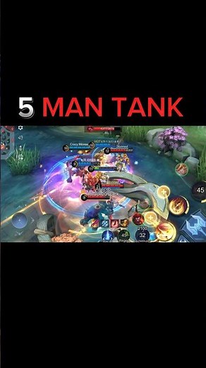 5 MAN TANK IN MCL = ??? #activenow #shorts #mlbb