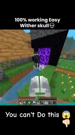 OP Wither Skull Farm in Minecraft Survival 💀 | Easy Tutorial #minecraft #shots #mincraftfacts