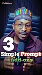 194K views · 11K reactions | Most people use AI just to simplify work. But power users use it to control the output. Here is a video explaining 3 simple prompt add-ons. #techinhausa #Malamiromba #AI #prompt #Chagpt #Hausa #tech #techtips #Technology | Ibrahim Zubairu - Malamiromba | Facebook
