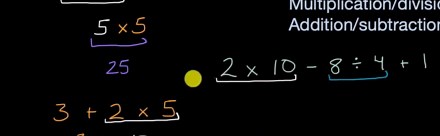 Order of operations introduction