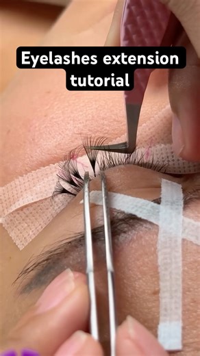 Eyelashes extension tutorial #Eyelash #eyelashes