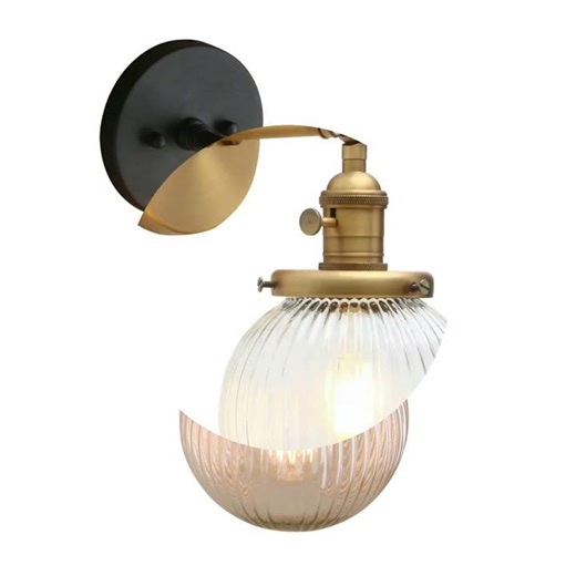 Modern Industrial Ribbed Globe Wall Lights, The Secret to Industrial Modern Lighting
