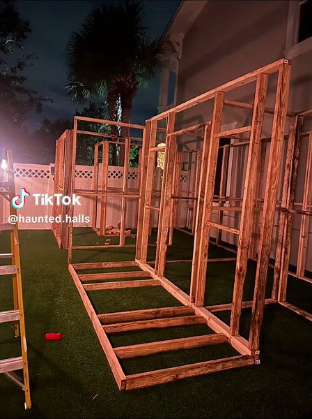 Haunted House Progress in Jupiter, Florida