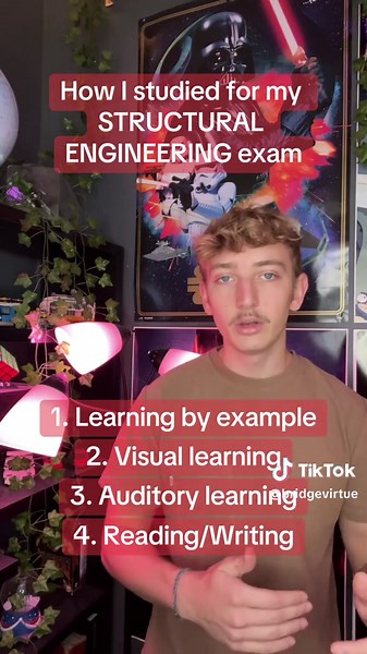 How I study for my structural engineering exam! Does my style work for your type of classes? What class are you most worried about studying for? #advice #college #learnontiktok #finals