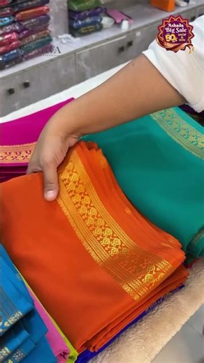 Latest Pure Silver-Based Zari Mysore Silk Sarees available in a beautiful NEW pattern !