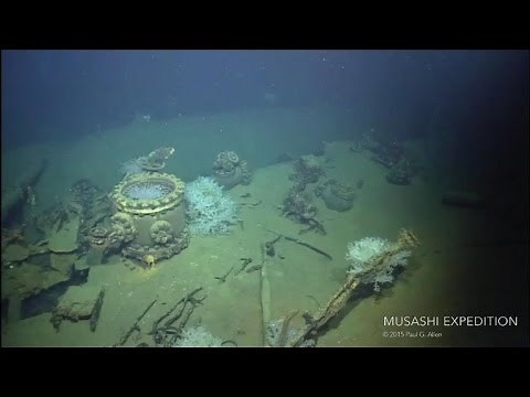 Watch: Underwater exploration of the Musashi wreck