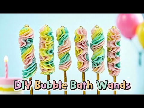 Create Bath Time Magic With Your Own Sparkling Bubble Bath Wands!