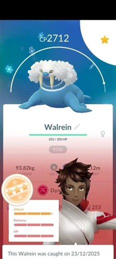 97 IV DMAX Spheal → Sealeo → WALREIN ❄️🔥 Pokémon GO
