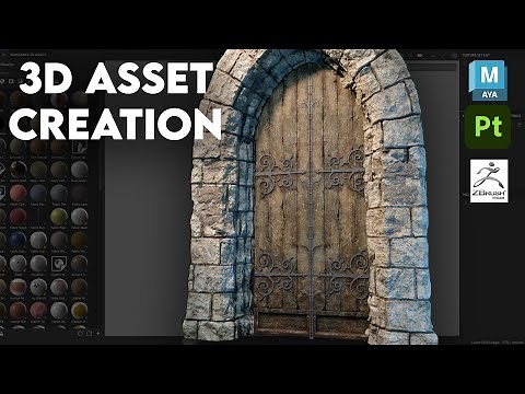 Creating a 3D Asset for games - Full Workflow Livestream
