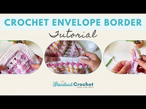 Easy Envelope Border Crochet Tutorial #mosaiccrochet #crochet #crochettutorial