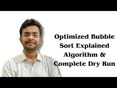 Optimized Bubble Sort Algorithm | Step-by-Step Dry Run + Explanation | DAA 26